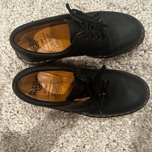 Dr. Martens Black Leather Lace-Up Shoes